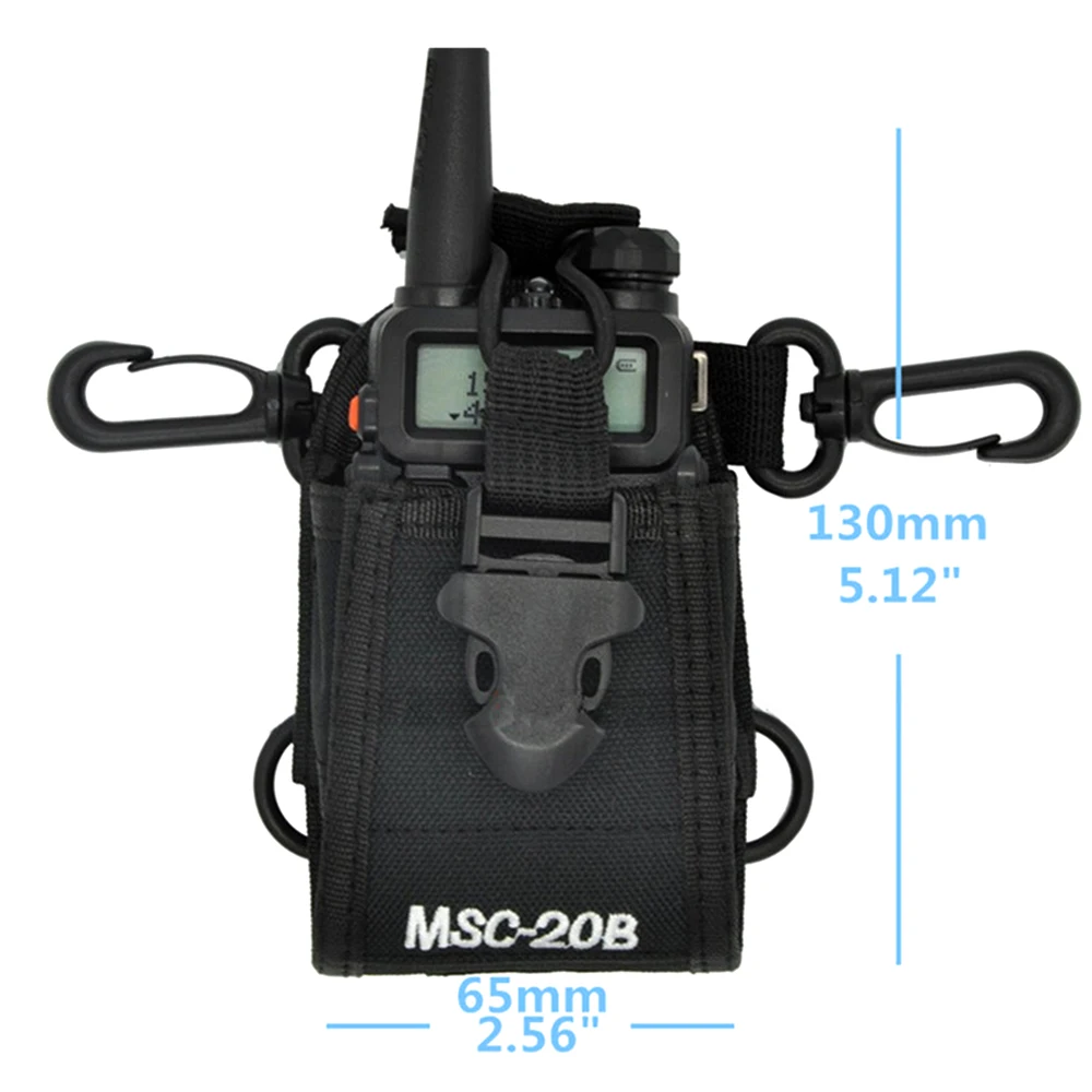 MSC-20B Walkie Talkie Storage Bag Nylon Cloth Cover Carry Case For Baofeng UV5R UV82 BF888S Ham Radio Walkie-Talkie Accessories