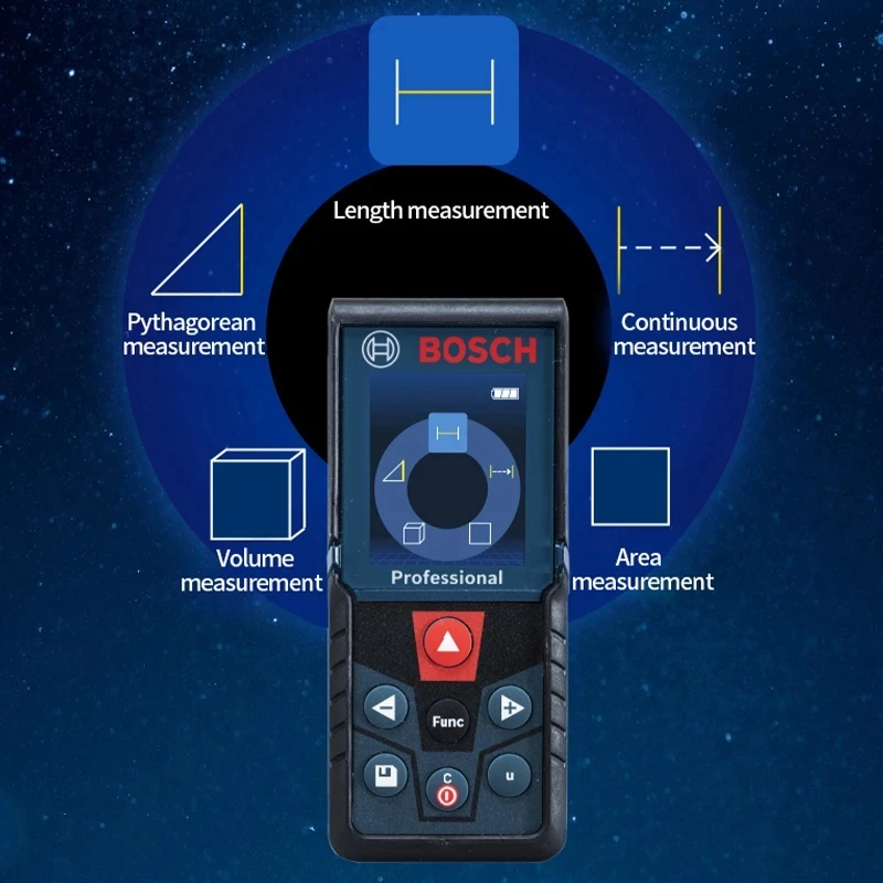 Bosch GLM 400 Handheld Infrared Laser Rangefinder 40m Distance Meter Laser Tape Measure Color Screen