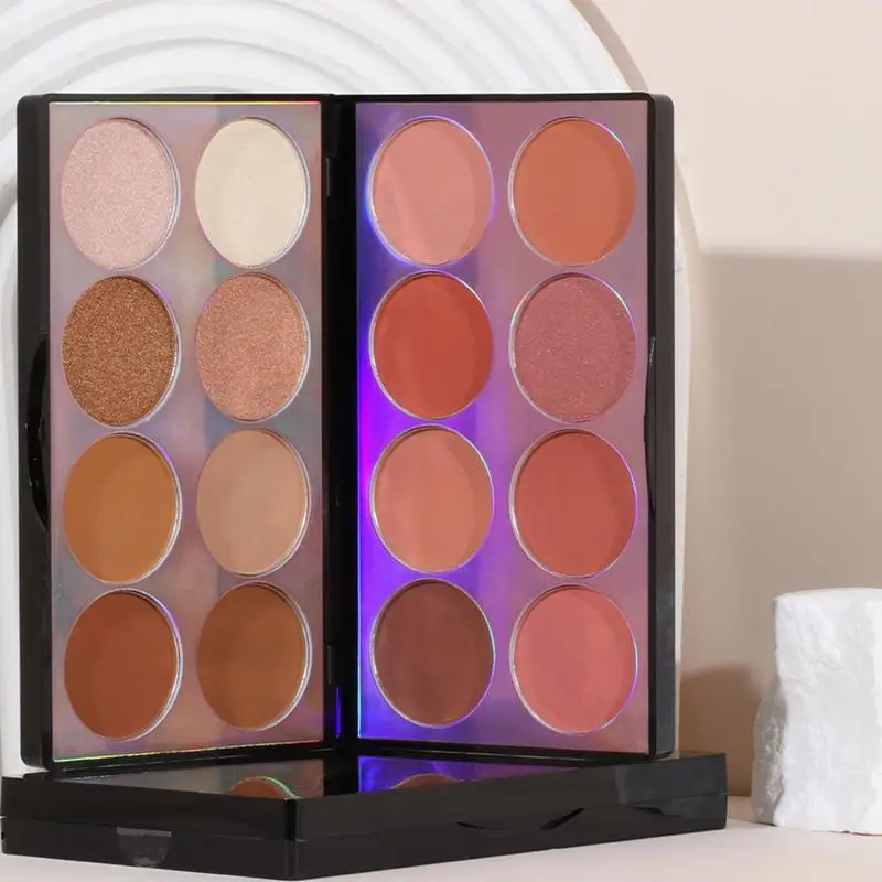 Paleta de sombras de ojos mate para mujer, paleta de sombras de ojos de colores naturales, paleta de maquillaje de ojos de colores brillantes