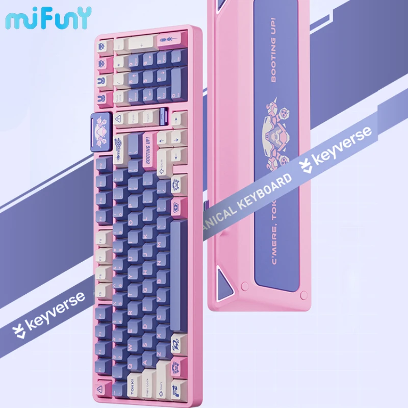 

MiFuny Infi100 Aluminum Mechanical Keyboard Wireless Tri Mode RGB Backlit Customized Hot Swap Split PCB Office Gaming Keyboards