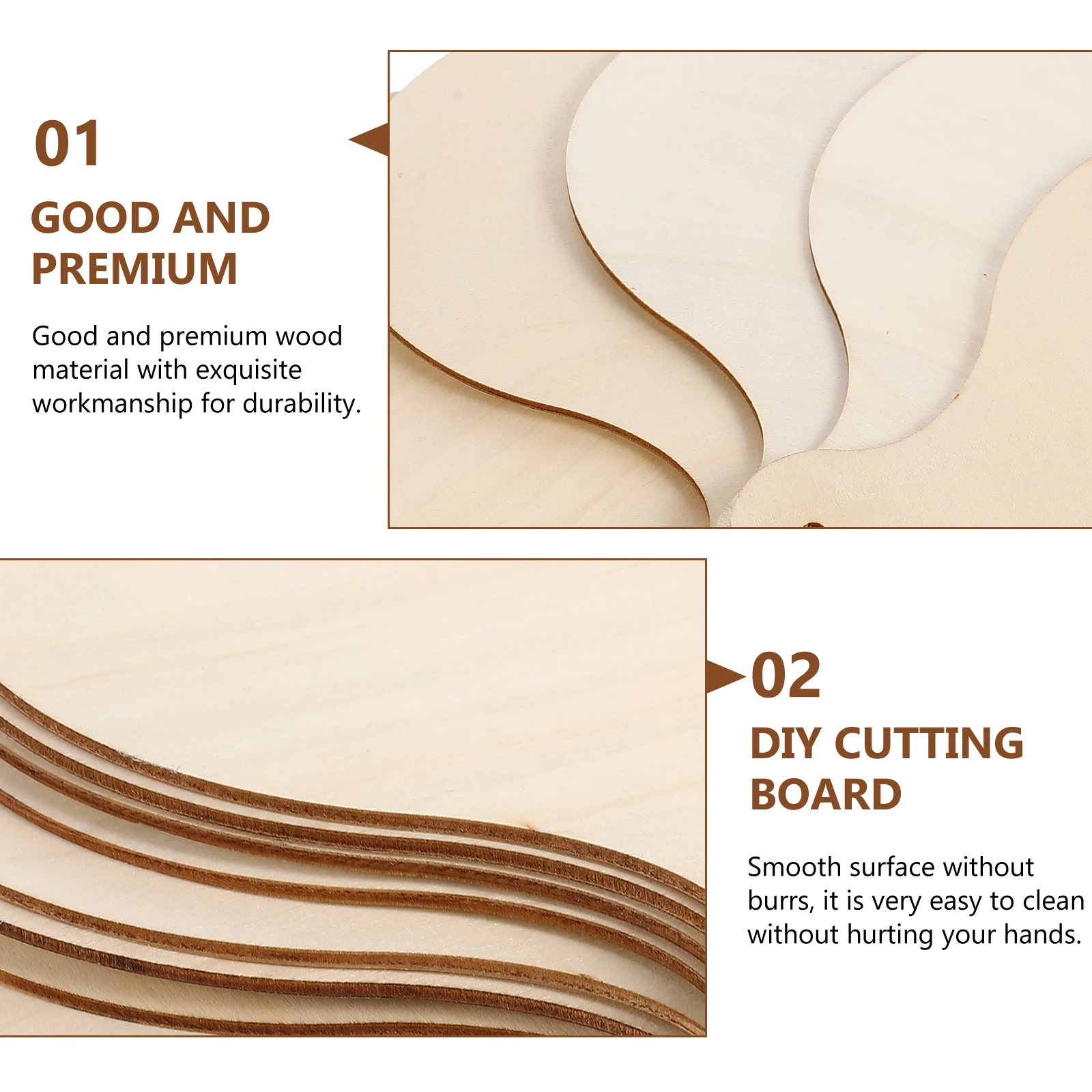 

10 шт. круглая разделочная доска для рисования своими руками, разделочные доски, большой размер, ручка, разделочная доска «сделай сам», незавершенная деревянная доска, кухонный инструмент