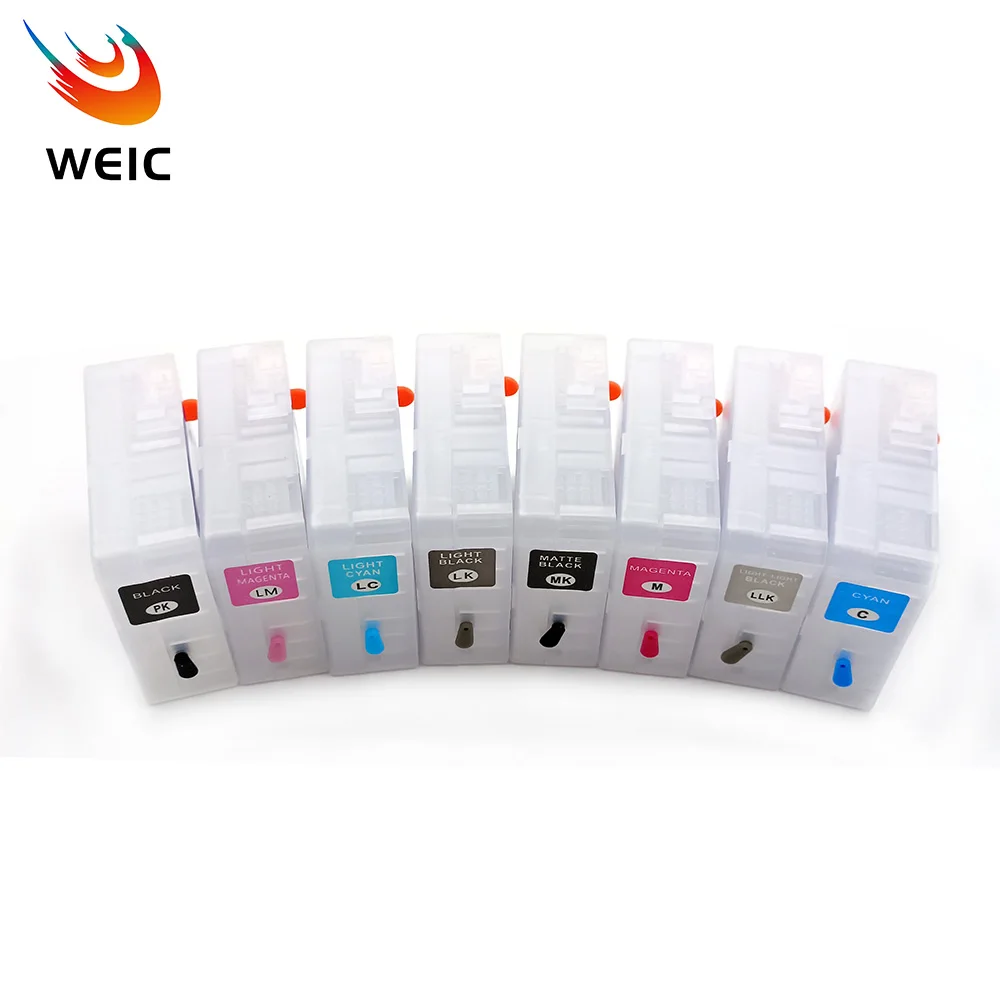 85 T8501-T8509 Empty Refill Ink Cartridge for Epson SureColor P800 SC-P800 Printers No Chip