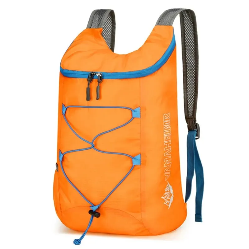 Multifunctionele outdoor opvouwbare rugzak Hoge dichtheid Lichtgewicht waterdichte nylon sporttas voor kamperen Wandelen Reizen