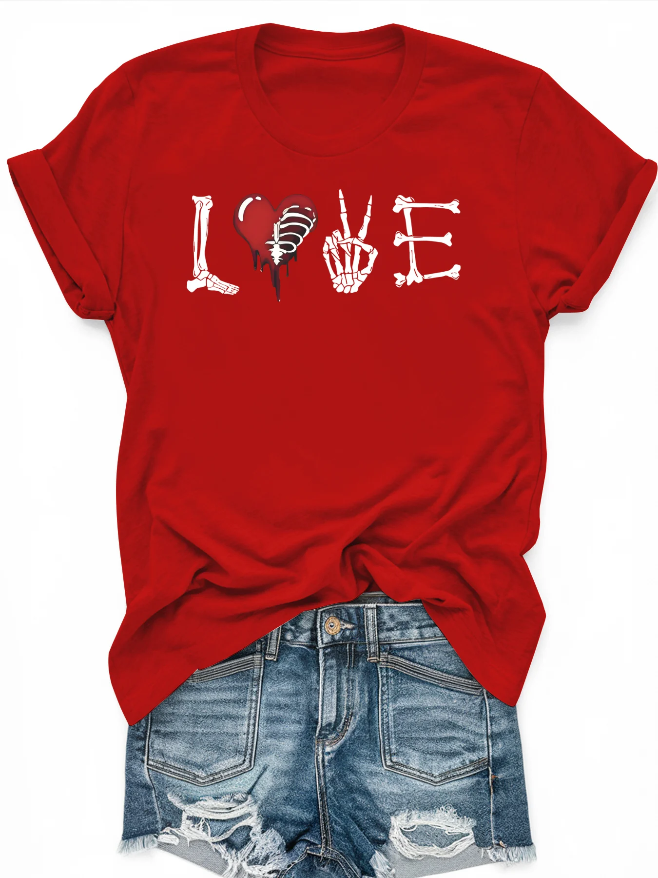 Nova camiseta feminina plus size impressa casual solta moda manga curta camiseta, macio confortável e respirável, esportes ao ar livre