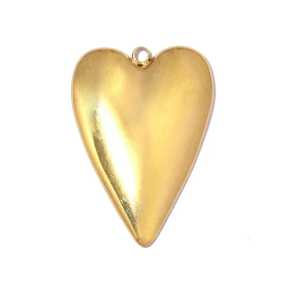 3pcs/Lot Trendy Big Heart Stainless Steel DIY Earring Charms Oval Virgin Mary Heart Locket Necklace Pendants Woman  Jewelry