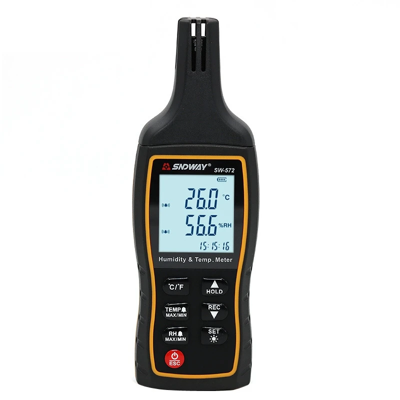 

SNDWAY SW572 Industrial High-Precision Digital Thermometer And Hygrometer Handheld Portable Gauge Tester Air Test Instrument