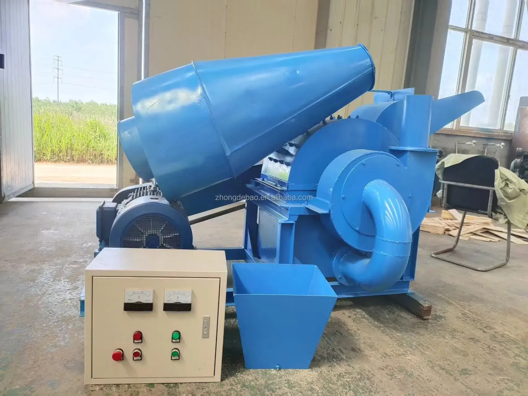 Small Wood Branch Machine Wood Log Shredder Hard Wood Crusher