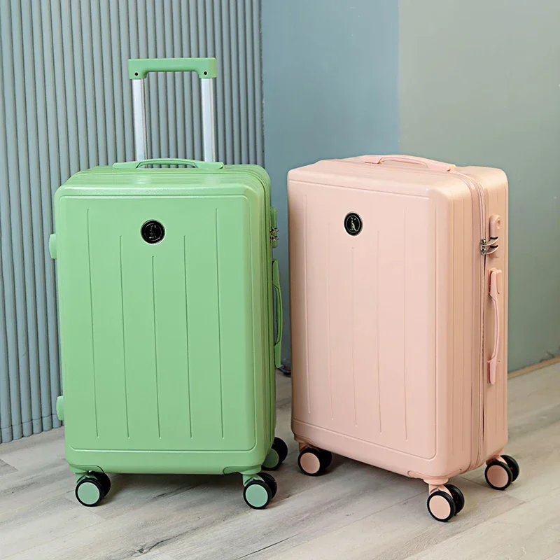 Small Fresh Luggage Case Female Japanese Trolley Case Male Durable Student Universal Wheel Password Travel Bags Leather Package