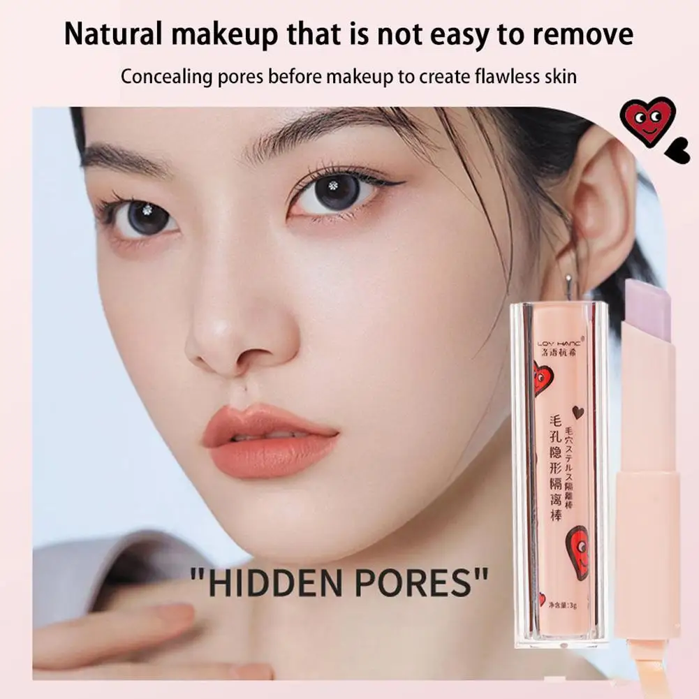 Unsichtbare Poren Primer Stick Poren Radiergummi wasserdicht glatte Gesicht Isolation Primer feine Primer Öl kontroll linien Basis Make-up m n4h9