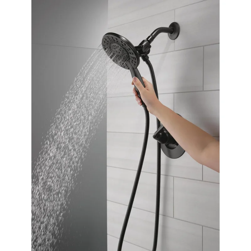 Dea Arvo 14 Series Single-Handle Faucet, Trim Kit 4-Spray In2ition 2-in-1 Dual Hand Held Shower Head with Hose,Matte Black 14284