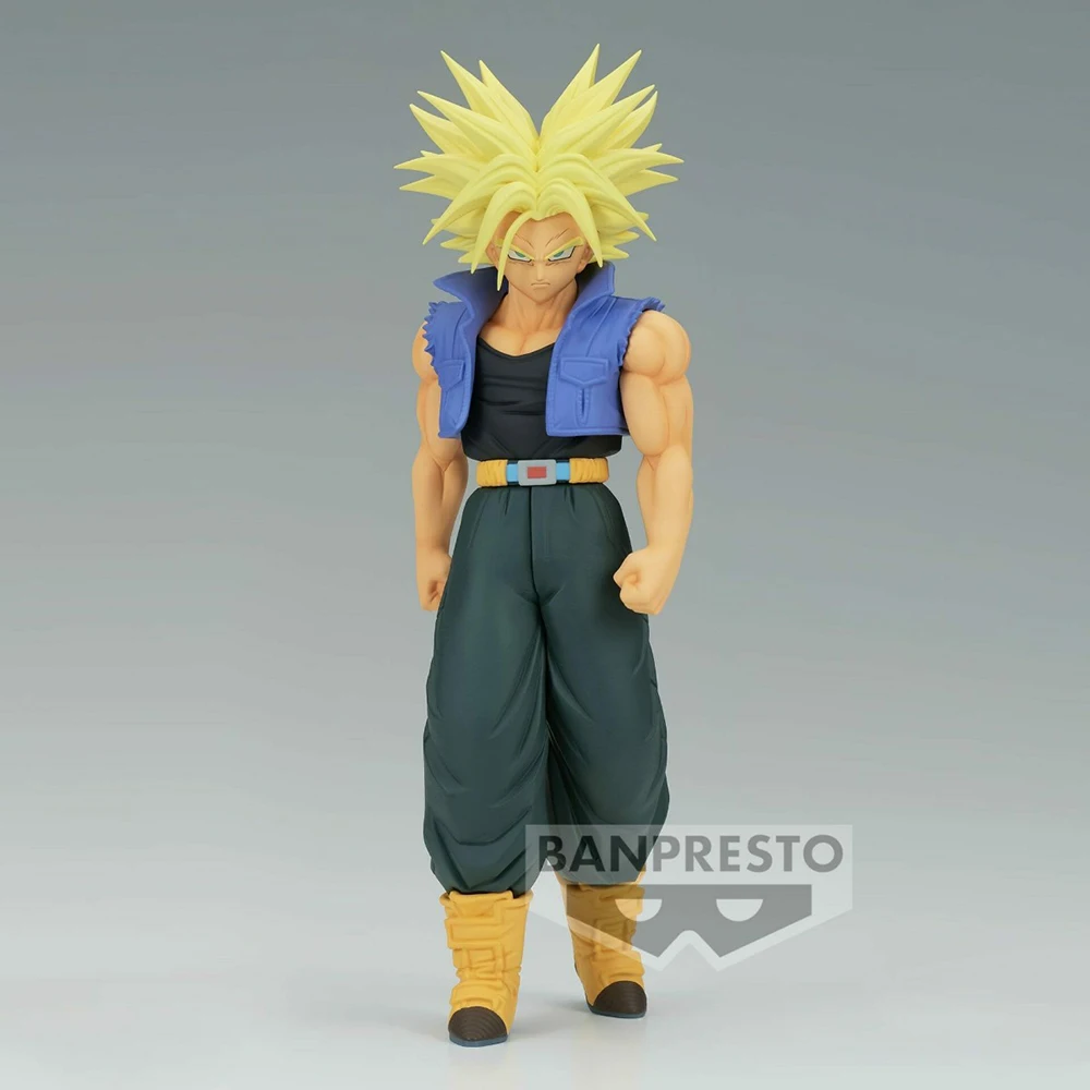 Original Banpresto Solid Edge Works Dragon Ball Z Movie 9 Trunks Collectible Figure Anime Action Model Toy Gift for Kid