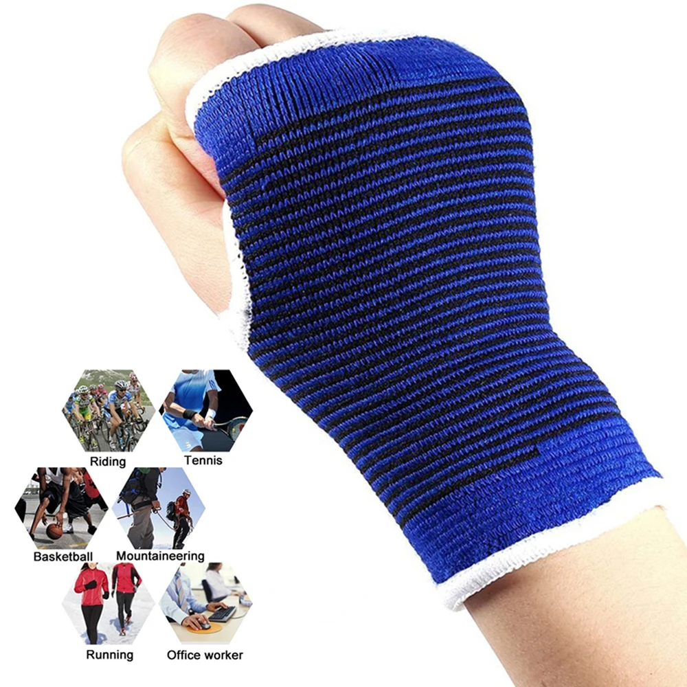 2Pcs/Pair Sports Wrist Hand Brace Gym Sports Support Wrist Gloves Hand Palm Gear Protector Carpal Tunnel Tendonitis Pain Relief