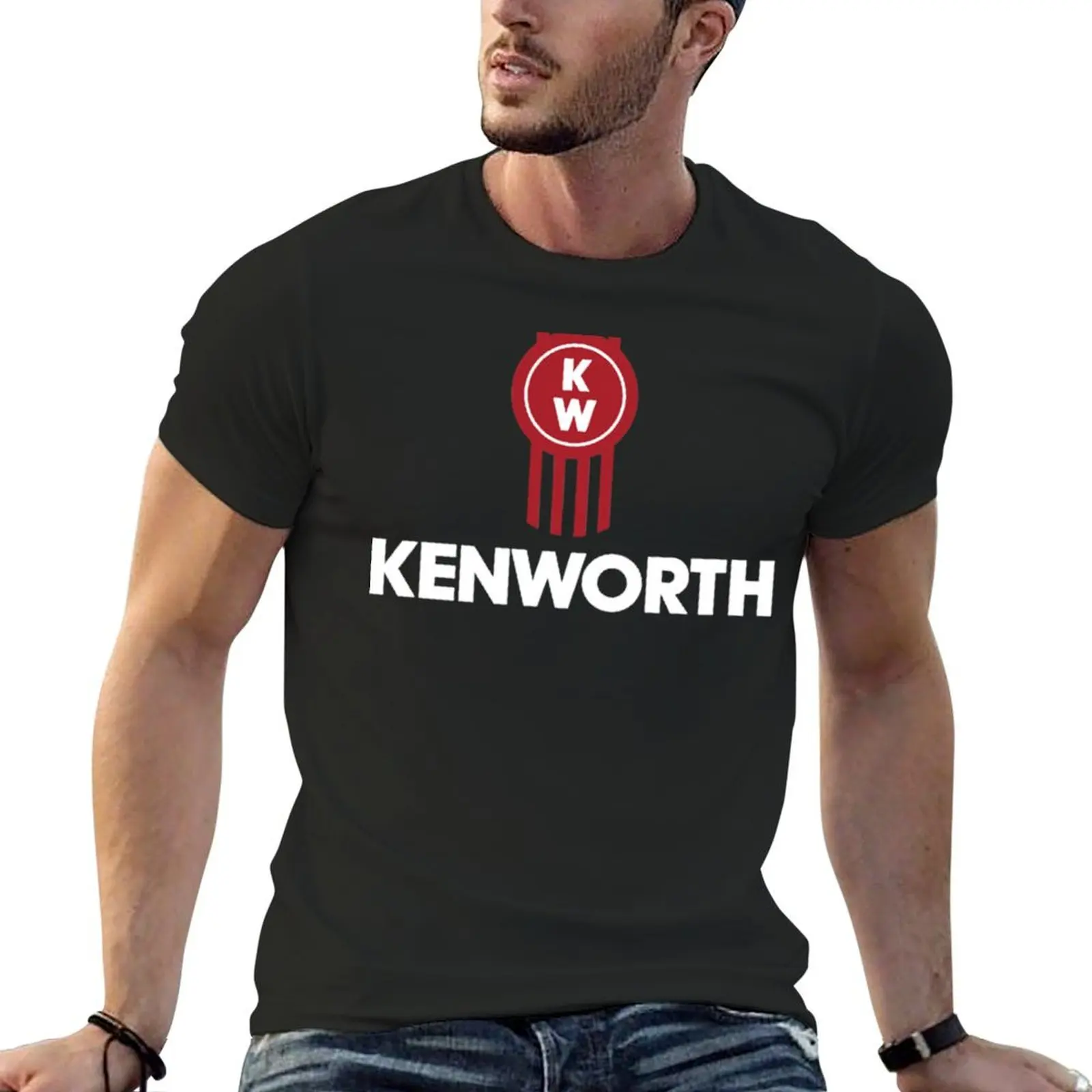 TRUCK-KENWORTH LOGO Classic T-Shirt oversized t shirt rapper graphic tees quick-drying Short sleeve tee clothing for men