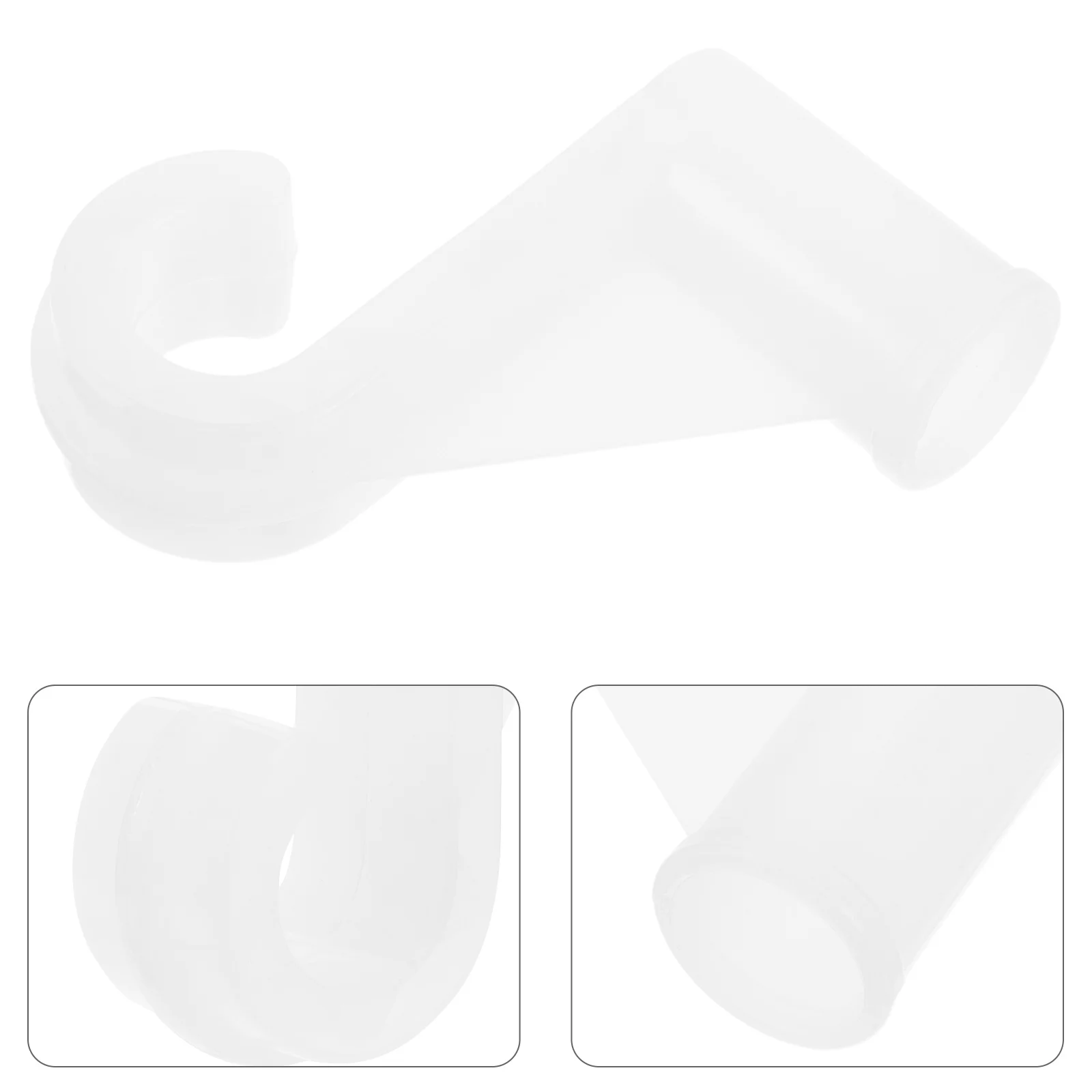 

10pcs Closet Hooks: Heavy Duty Plastic Wardrobe Rod Holder 13Mm Space Saving Closet Organizer Hanger Pole Connector