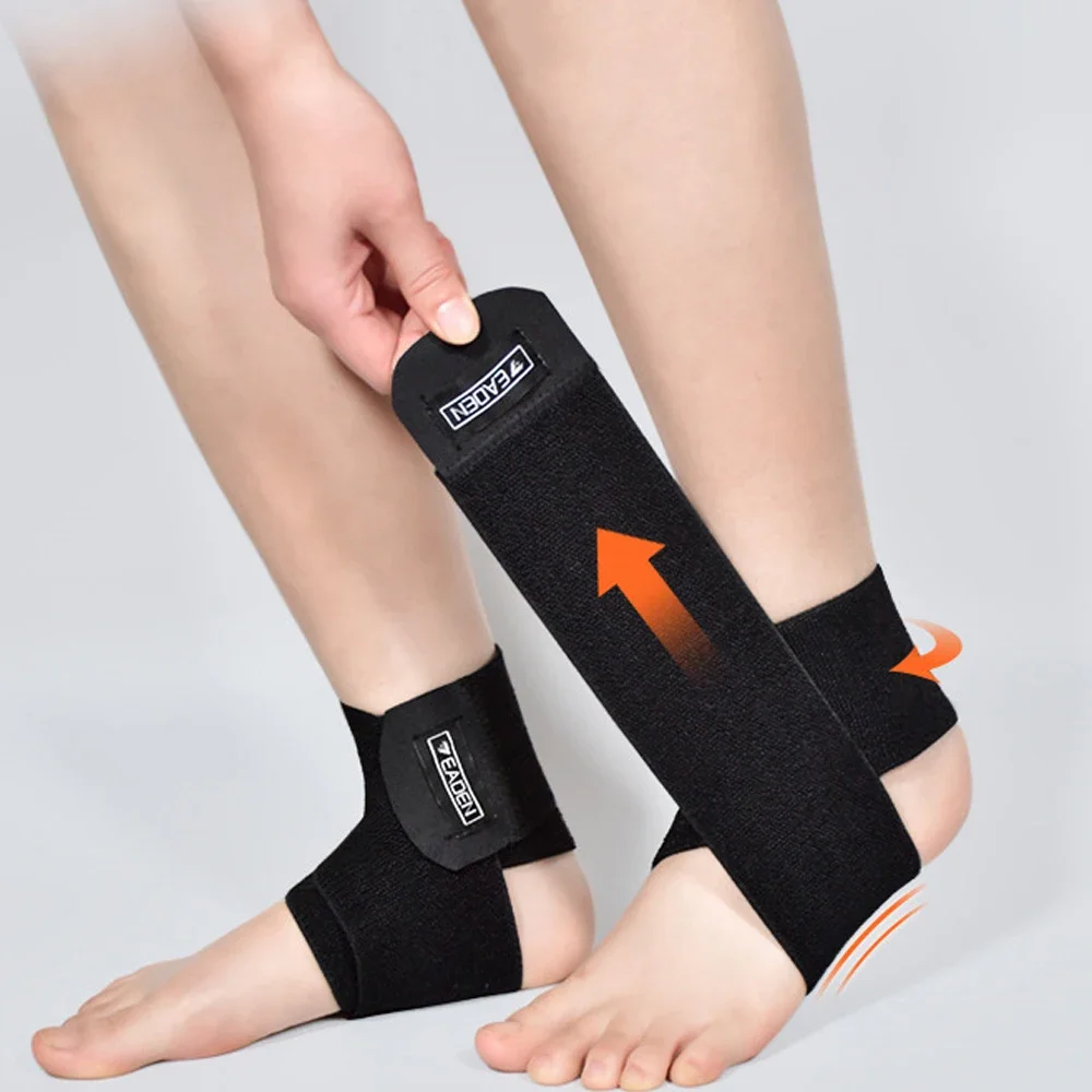 1Pcs Ultrathin High-Elastic Ankle Wrap Adjustable Compression Ankle Support Brace for Running,Football,Basketball,Tennis,Sprains