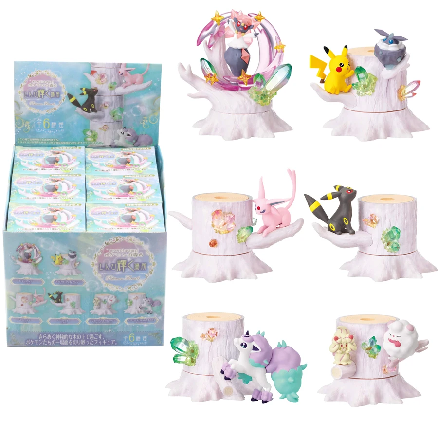 Pokemon Forest Figure Vol.3 Gengar Mew Ditto Cubone Litwick Pumpkaboo Paras Abra Piplup Shuppet Murkrow 8 pz/set