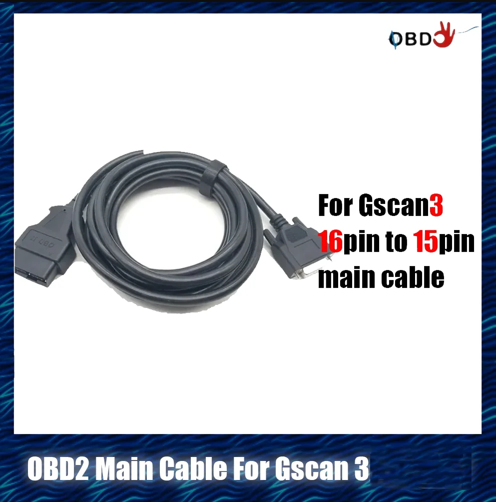 

OBDII Cable For Gscan3 Main Cable 16PIN to 15Pin Diagnostic Tools for G1PDDCA001 G1PDDC A006 Connects Test Line Adapter Gscan Z5