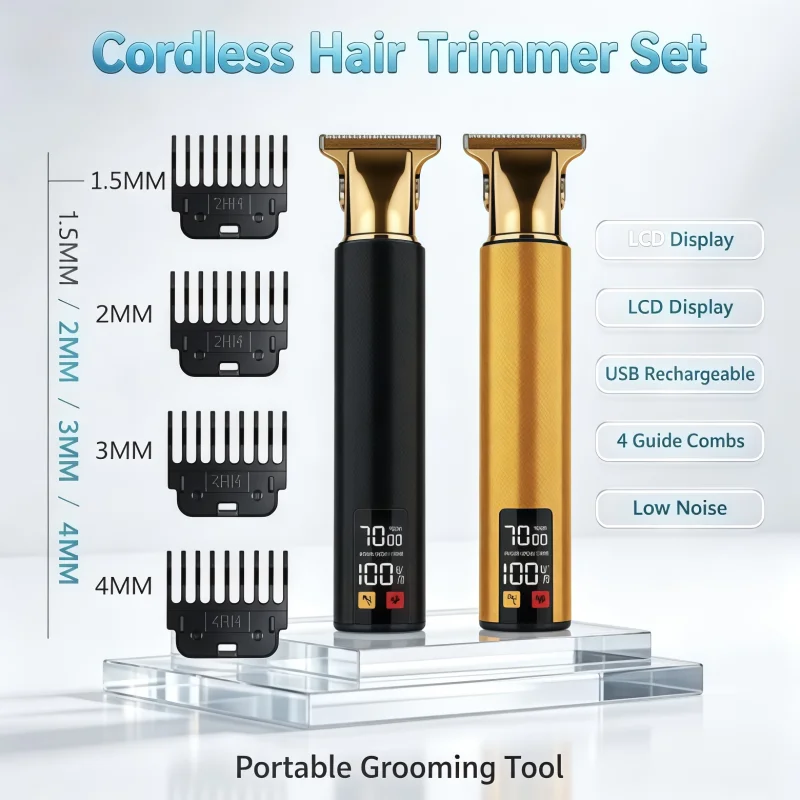 2026 New T9 Electric Haircutting Machine Cordless Hair Cutting Shears Professional Men's Shaving Tools Men's Haircutting Shears