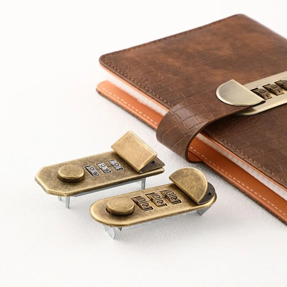 مقاوم للماء المفكرة قفل بكلمة مرور الأجهزة المتينة قابلة لإعادة الاستخدام قفل حقيبة سبيكة اقتصادية لتقوم بها بنفسك قفل آلية آلية #5