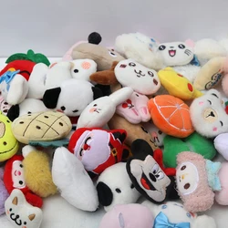 5cm Animal Head Plush Doll 20pc/lot Mini Plush Accessories Cute Girl Hair Clothes Bags Brooch Decorations Plush Animal Head Doll