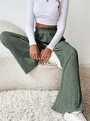 Casual Loose Women's Pants High Waist Splicing Design Summer New Sle Comfortable Breathable Faion Ladies Trousers