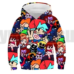 3D Anime Game Spring and Autumn Funkin Hoodie Harajuku Adult Sweatshirt Men 2024New Oversize Pullover Adult Streetwear Clothes