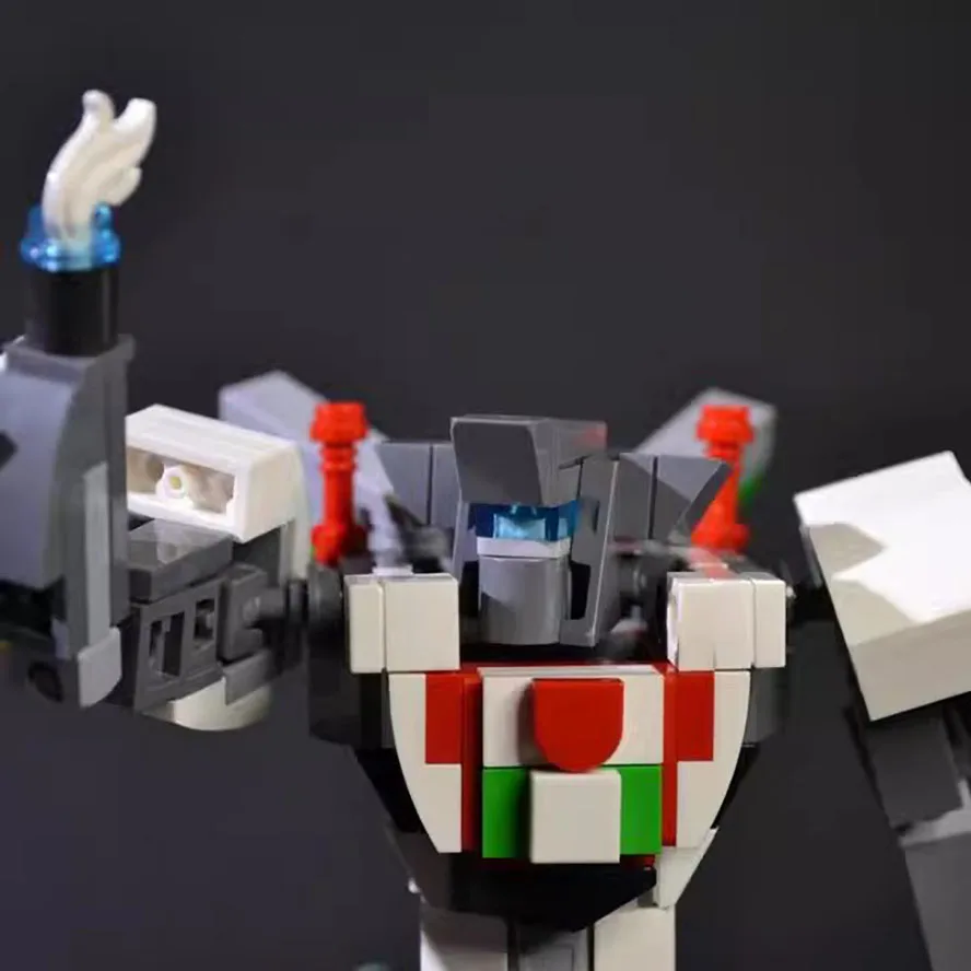 MOC Double Knife Robot 271PCS Desenho Eletrônico Bloco de Emenda Brinquedo Modelo