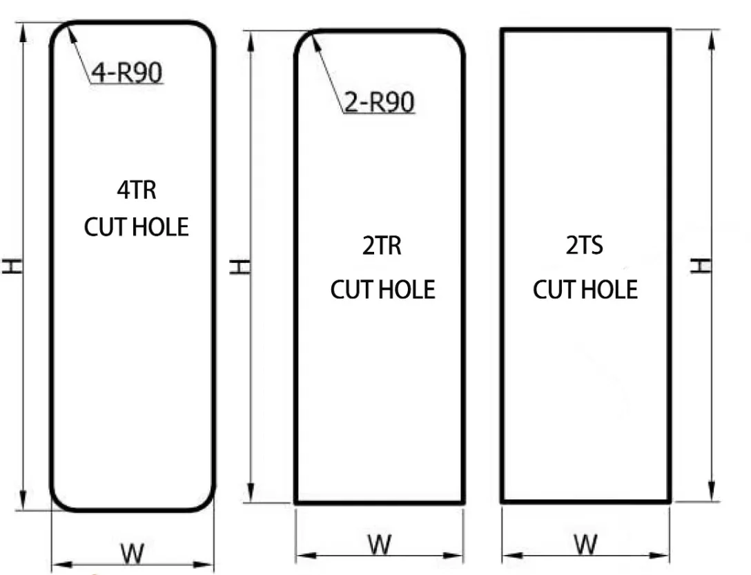 RV Entry Door With Double-layer Acrylic Doors Magnetic Card Sensor Lock