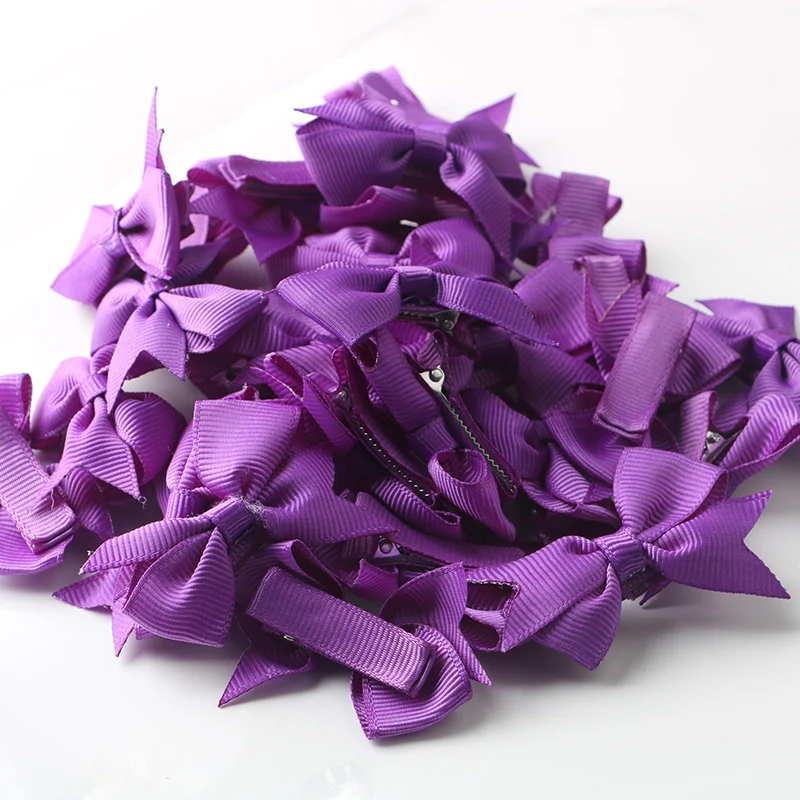 20 шт., однотонные ленты для девочек