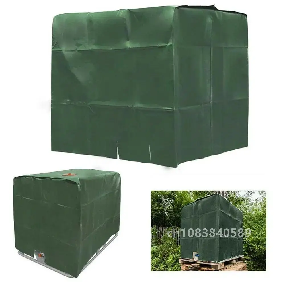 Outdoor Garden Waterproof Cover 1000 liters IBC Rain Water Tank Container Ton Barrel Sun Protective Foil Dust All-Purpose Covers