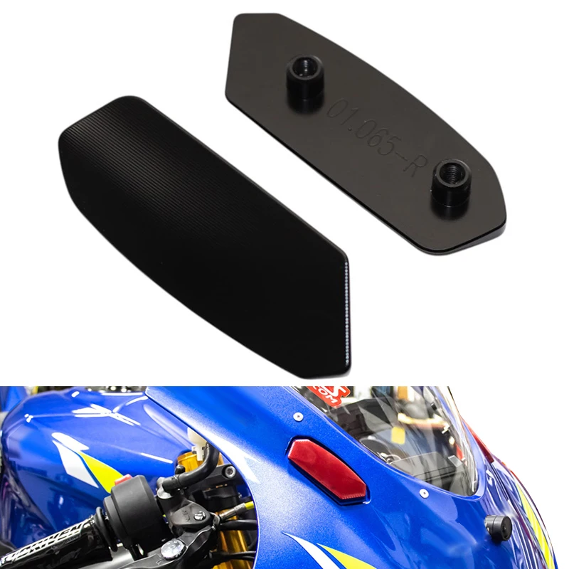 スズキ GSX-R1000 ミラーホール装飾カバー バックミラーベース バッフル エリミネーター キャップ GSXR1000R GSXR GSX-R 2017-2024 バイク用