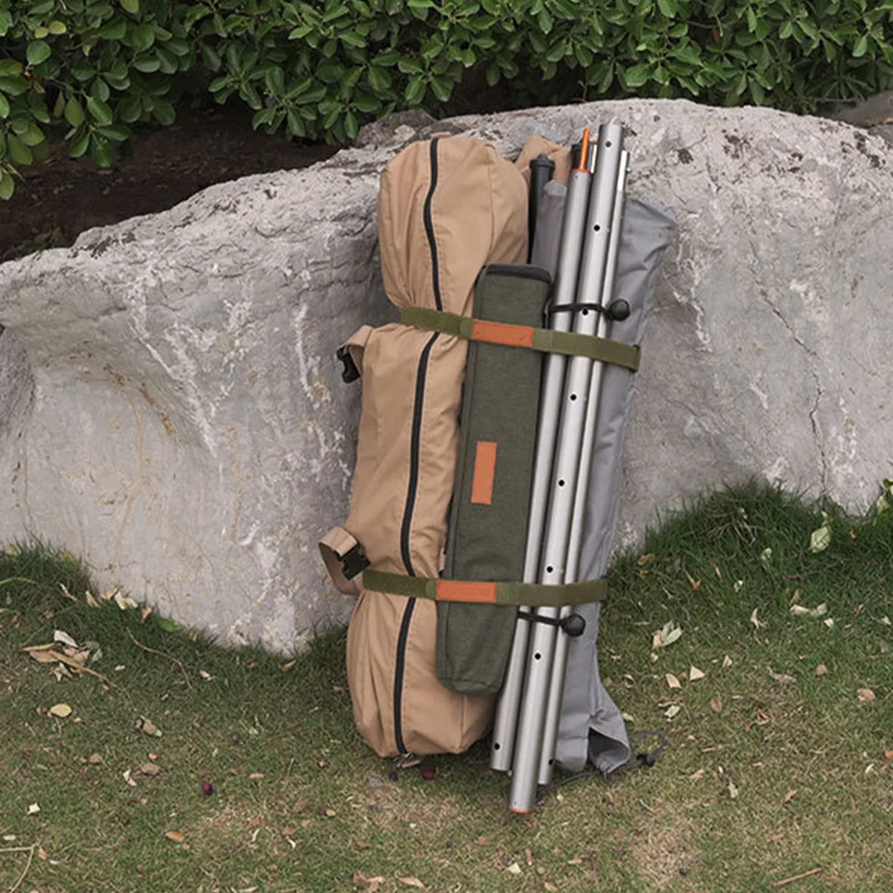 

2Pcs Camping Tent Tie Straps Durable Nylon Portable Luggage Fix Strap Outdoor Storage Binding Bands Camping Must Haves