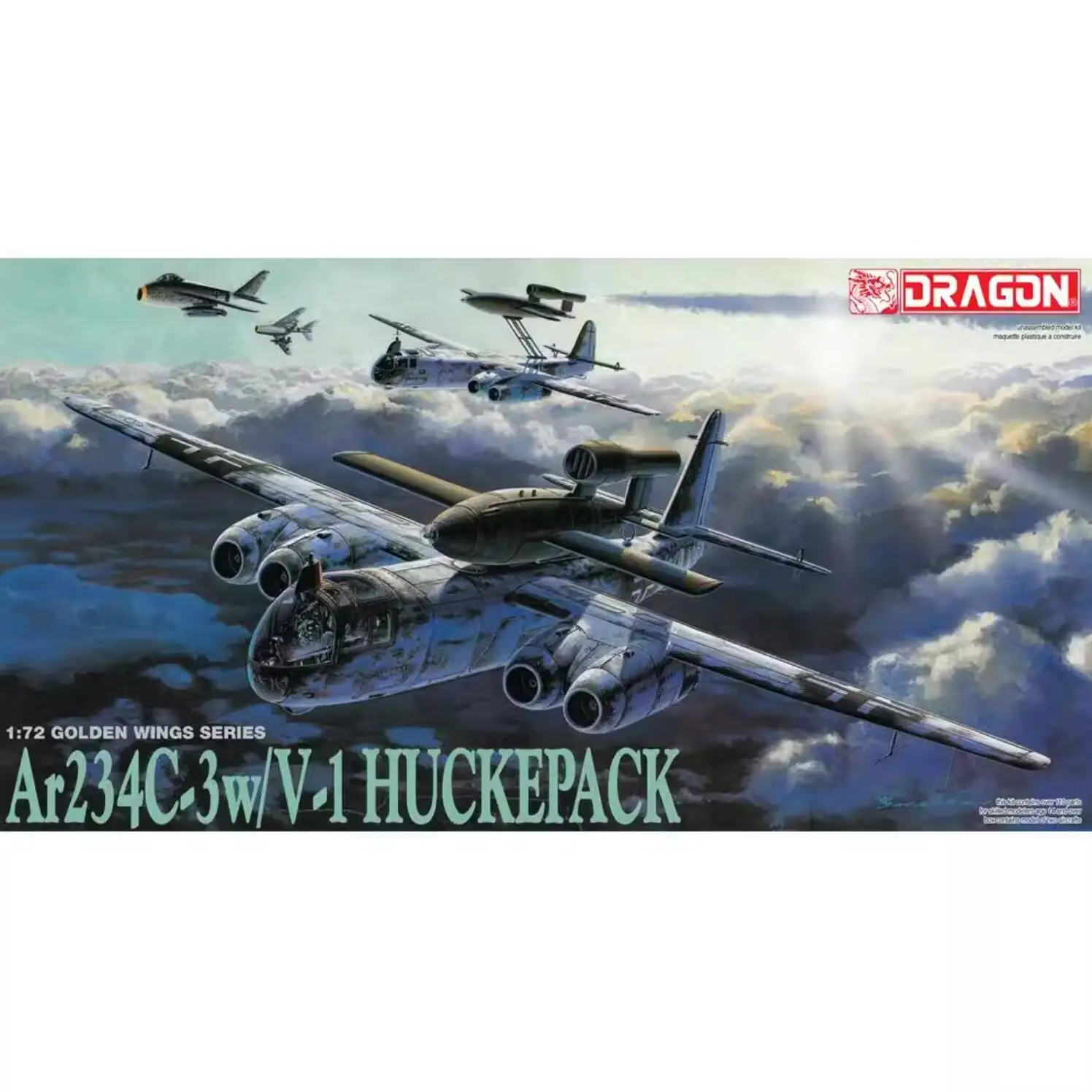 Dragon 5011 1/72 'WWII German Air Force Ar234C-3 w/V-1 Flying bomb Huckepack