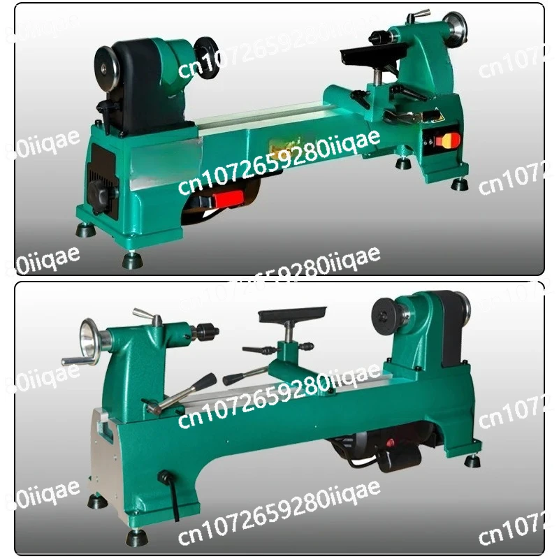 H0624 Electric Woodworking Lathe Household 10 Inch Speed-regulating Lathe Wooden Crafts Processing Woodworking Lathe 220V 750W