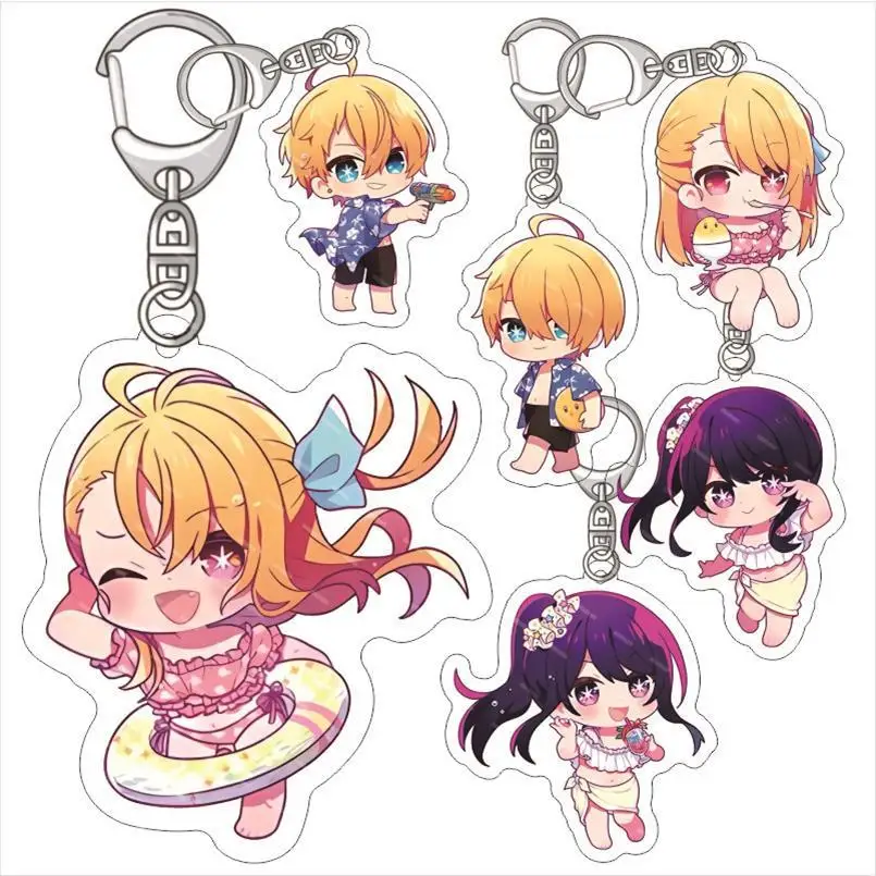 

Oshi noKo Anime Keychain Students Fan Gift Bag Charms Key Chain Pendant Exemplary Ornaments New Animation Products Accessories