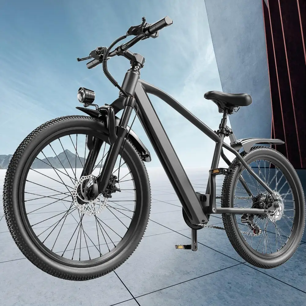 

26" 24" Electric Motorcycles Mountain Bike For Adults With 500W Motor, 374Wh/468Wh Removable Battery, 19 MPH 21 Speed Gears