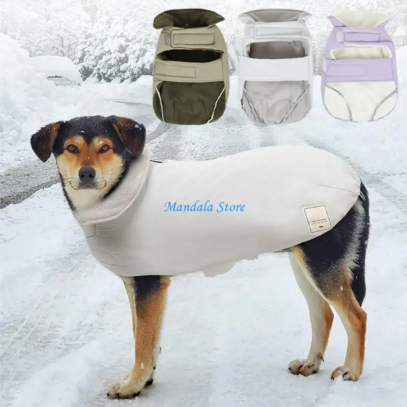 

U2JC Insulated Puppy Vests Canine Cold Weather Apparels Easy Wear Dog Garment for Outdoor and Indoor Use