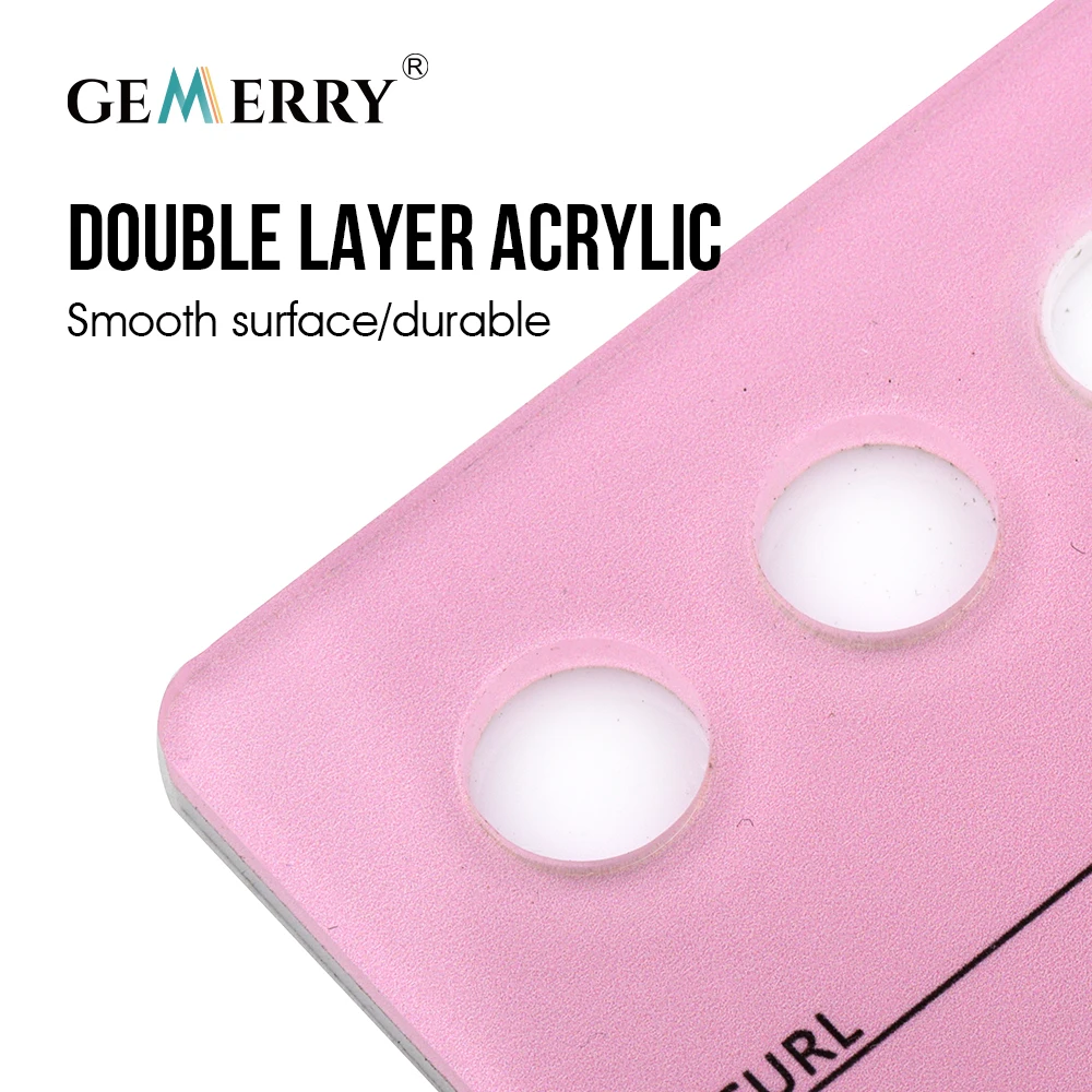 Gemerry Eyelash Holder lash Extension Glue Pallet Acrylic Board for False Eyelashes Pad Lash Display Tweezer Storage Makeup Tool