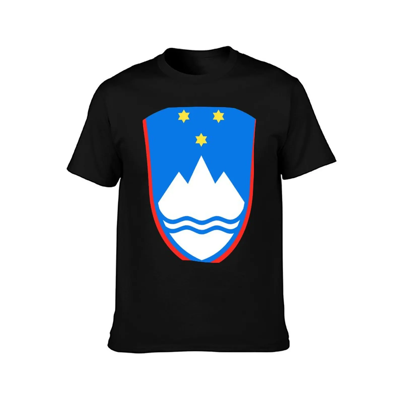 Coat of arms of Slovenia T-Shirt Relaxed Fit Casual Short Sleeve Top T-Shirt