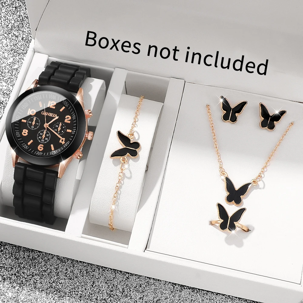 6Pcs Casual Versatile Women's Watch Set, Light & Comfortable, Great Gift For Ramadan, Eid Al‑Fitr, Teachers' Day, Easter
