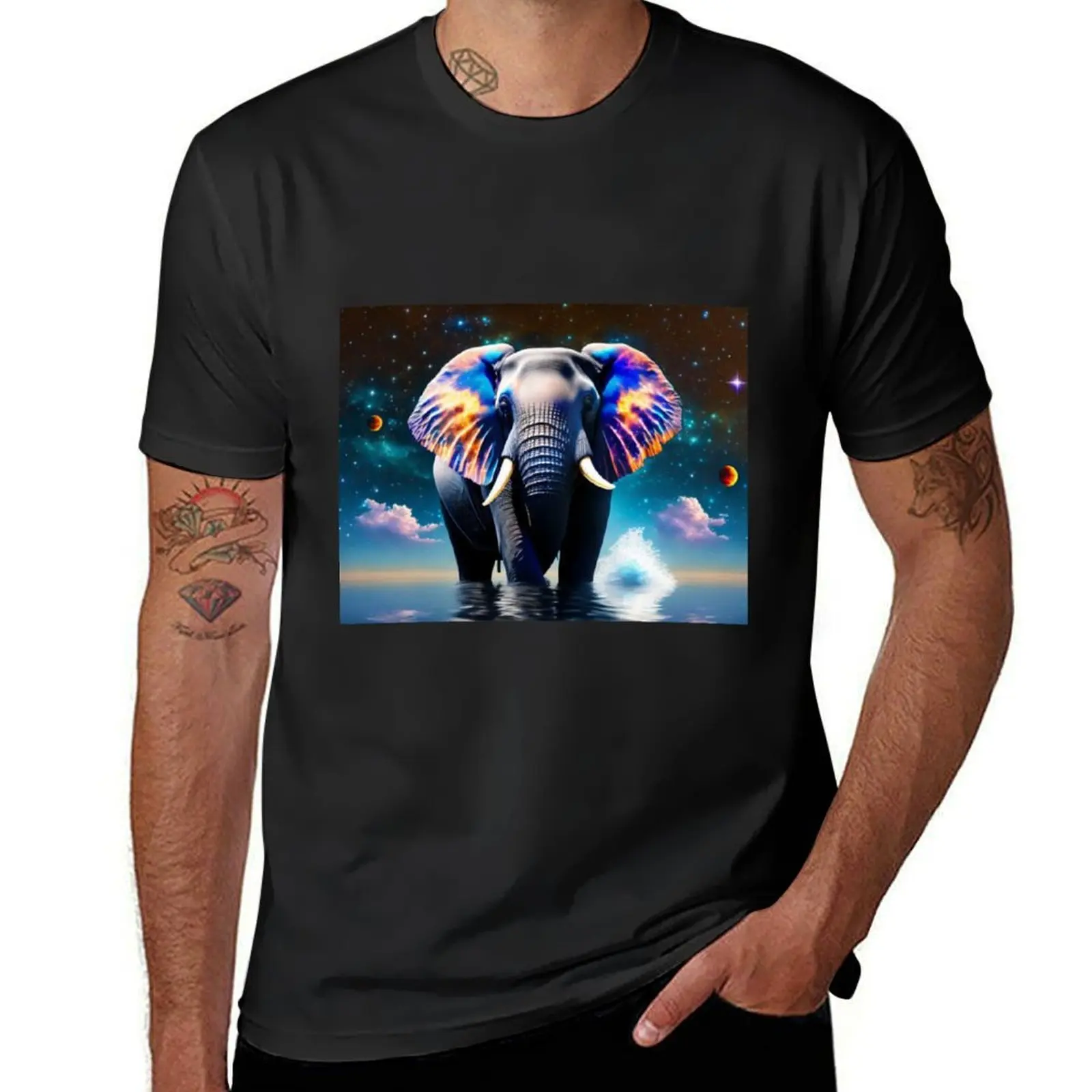 

Mighty Elephant T-Shirt funnys anime clothes oversized t shirts for men