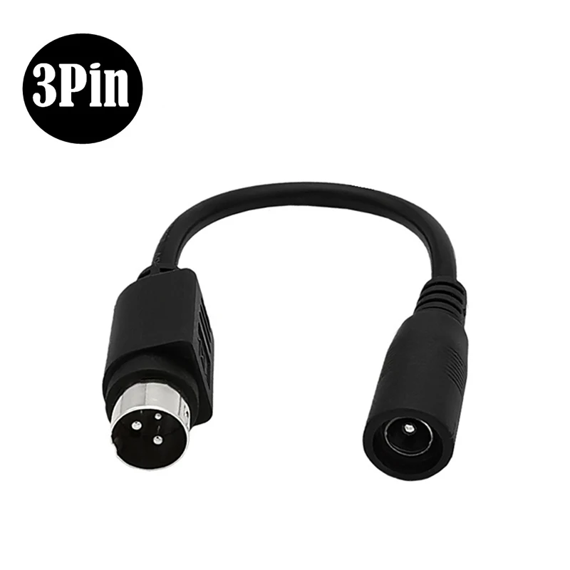 DC Power Supply Adapter Connector Cable 5.5 x 2.1mm Female to MINI DIN 3 Pin Male For Barcode Printer DVD LCD TV PC