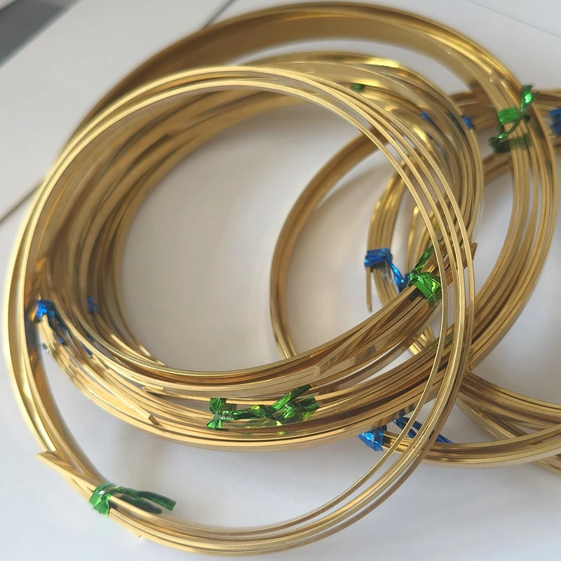 Fil plat en laiton massif semi-dur de 0,25 m, épaisseurs 1 mm, 2 mm, 3 mm, 4 mm, 6 mm, 10 mm, pour la fabrication de bijoux et accessoires DIY