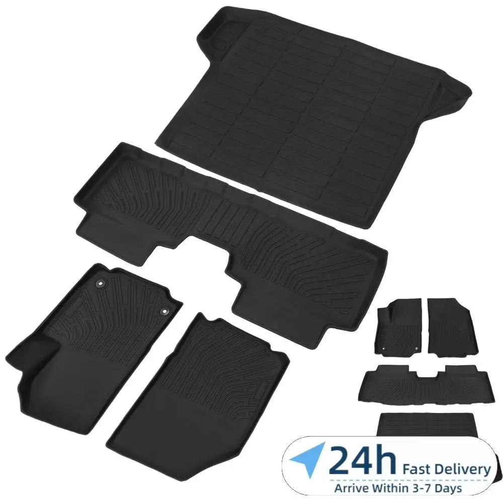 

Полный комплект защитных вкладышей для багажника из TPE для Chevrolet Equinox 2018-2024, всепогодные автомобильные коврики