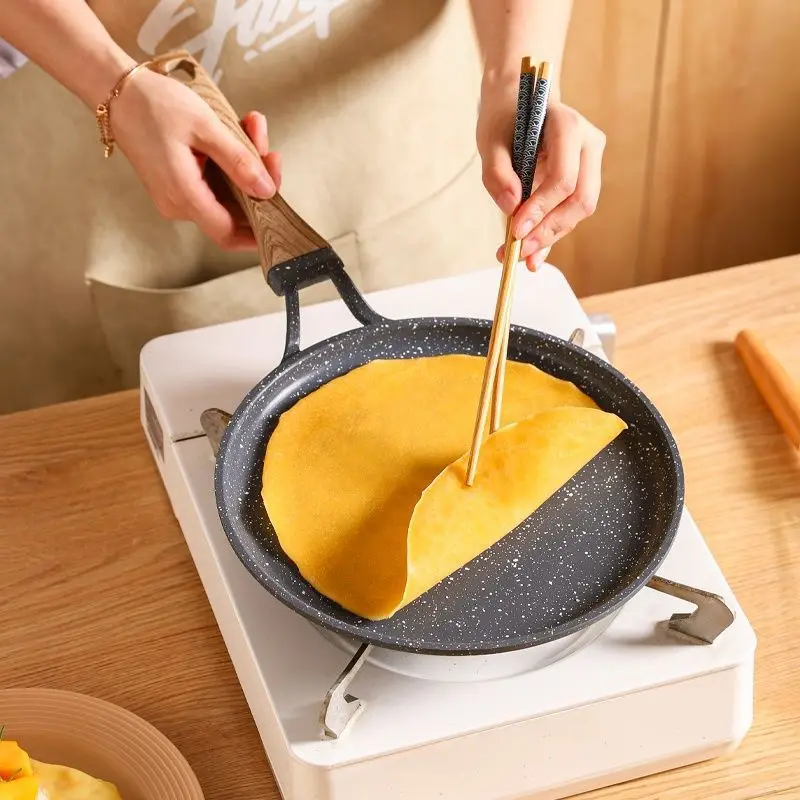 

Non-stick Frying Pan Maifan Stone Wok Aluminum Alloy Pan Pancake Egg Steak Frying Pot Pizza Panckae Pans Cooking Tools