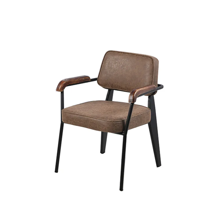 

Commercial light luxury catering shop cafe bar restaurant lounge area negotiation wrought iron chair