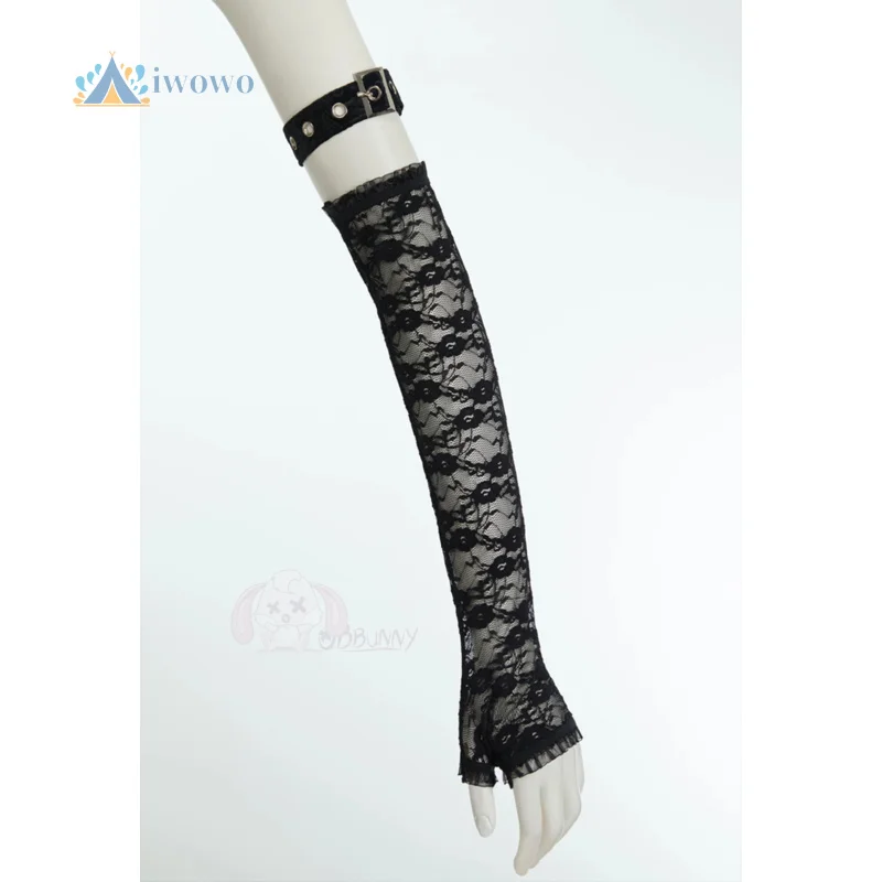 فستان نسائي من Miss Misa أزياء تنكرية من الساتان القوطي برباط علوي تنورة مشد مع جوارب شبكية طقم أكمام بدلات لعب الأدوار الأنيمي