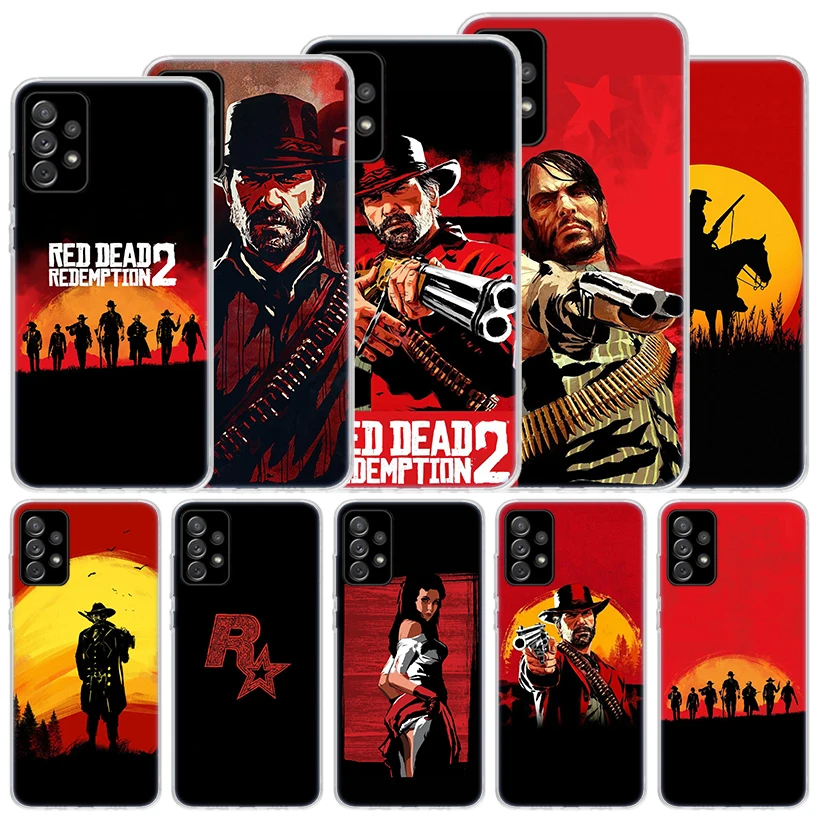 Red Dead Redemption 2 Soft Case For Samsung Galaxy A15 A14 A13 A12 A55 A54 A53 A52 Phone Cover A35 A32 A33 A25 A23 A22 A05S A04S