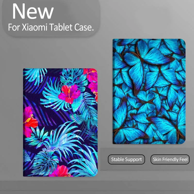 

Blue Butterfly Pattern Cartoon Tablet Case For Xiaomi Redmi Mini Pad SE K 2 4 5 6 7 8 2023 2025 11 8.8 11.2 10.1 Pro Gift