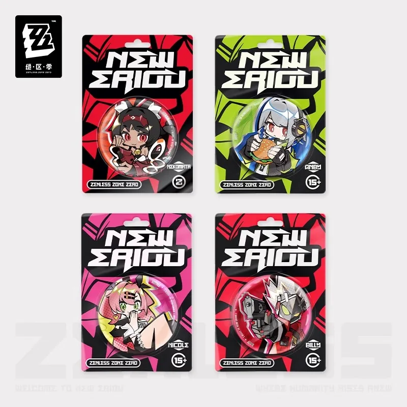 

Official miHoYo Zenless Zone Zero Lidu Series Q Edition Tinplate Badge Bronze Hares Anime Game Accessories